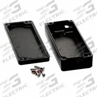 HAMMOND Enclosure: Die-Cast Aluminum, 5 in x 2 in x 1 in, NEMA 12/13/4/4X/6/6P, Screw On (MPN 1590Z063BK). Key specifications — Brand: HAMMOND; Closure Method: Screws; Knockouts: Not Included.