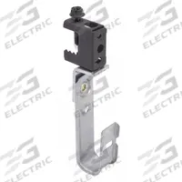 B-LINE BY EATON J-Hook: Clamp-On with Locking Latch, 3/4 in Max. Bundle Dia., Galvanized Steel (MPN BCH12-C2). Key specifications — Material: Galvanized Steel; Mounting: 360° Horizontal Rotation; Includes Locking Latch: Yes; Color: Silver; Brand: B-LINE BY EATON; Mounting Location: Beam; Mounting & Attachment (subhead): Clamp-On with Locking Latch.