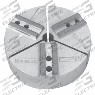 HURON Lathe Jaw: Round, Serrated, Aluminum, For 12 in Chuck - Full-Grip Lathe Jaws