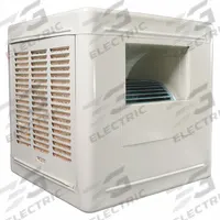 DAYTON Ducted Evaporative Cooler: 1,400 sq ft, 28 1/4 in x 28 in x 28 in, 2 in Pad Thick, 1/3 hp HP (MPN 4RNP5). Key specifications — Brand: DAYTON; Evaporative Cooler Voltage: 120V AC; Includes Drive Package: Drive Package Included; Drive Package Installation: Factory Installed.