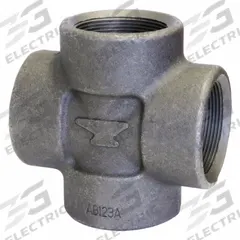 ANVIL Metal Pipe Cross: 1/2 in x 1/2 in x 1/2 in x 1/2 in, 2,000 psi @ 150°F, Steel, Class 2000 (MPN 0361036601). Key specifications — Maximum Operating Pressure: 2,000 psi @ 150 °F; (DO NOT SEND) Manufacturer Location: Globally Sourced.