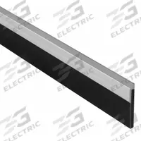 NATIONAL GUARD Door Weatherstripping: Flat Insert, 7 ft Lg, 1 9/16 in Wd, 1 7/16 in Ht (MPN 114NA-84). Key specifications — Insert Material: Neoprene; Flange Material: Aluminum; Brand: NATIONAL GUARD.