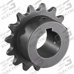 TSUBAKI Single Strand Sprocket: 35, For 3/8 in Chain Pitch, 3/4 in Bore Dia, 15 Teeth, Steel (MPN 35B15F-3/4). Key specifications — Brand: TSUBAKI.