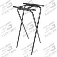 CSL Tray Stand: Steel, Black, 19 in Overall Wd, 36 in Overall Ht, 15 in Overall Dp (MPN 1036BL-1). Key specifications — Material: Steel; Product Type: Tray Stand; Brand: CSL; Color: Black.