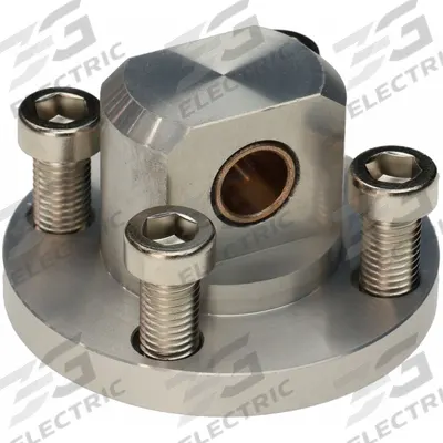 SMC Single Clevis Bracket: Flange Mount Type, Fits 50 mm Bore Dia, Aluminum - Clevis Mounting Hardware