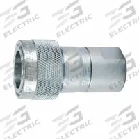 PARKER Coupler: 1/4 in Coupling Size, Steel, 11.356 lpm Max. Flow Rate, Poppet, 3/4"-16 Thread Size (MPN 4050-2P-T8M). Key specifications — Body Material: Steel; Valve Type: Poppet; Thread Size: 3/4"-16; Brand: PARKER.
