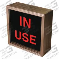 TAPCO Custom Backlit Sign: In Use (MPN 140060)