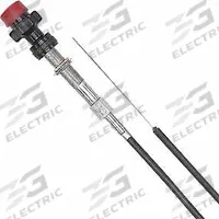 Exterior Throttle Cables: Dump Truck/PTO, 300 in Overall Lg (MPN VCGTX25). Key specifications — Tool Type: Adjustable Locking Control Cable; Application: Dump Truck; Includes: Weatherproof Handles and Coated Cables; Material: Polymer; Brand: BUYERS PRODUCTS.