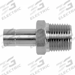 BRENNAN INDUSTRIES Compression Fitting Straight: 1/2 in OD x 1/2 in Pipe Fitting Size (MPN NS2428-08-08-SS). Key specifications — Series: NS2428; Brand: BRENNAN INDUSTRIES.