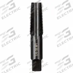 MILWAUKEE Straight Flute Taper Tap: 1/4"-18 NPT, 2B, 4 Flute, Taper Chamfer (MPN 49-57-5191)
