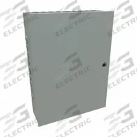 HAMMOND Junction Box: Steel, 24 in x 18 in x 6 in, NEMA 1, Solid Cover, Hinged, Included, Painted (MPN CHKO24186). Key specifications — Brand: HAMMOND; Closure Method: 1/4-Turn Latch; Knockouts: Included.