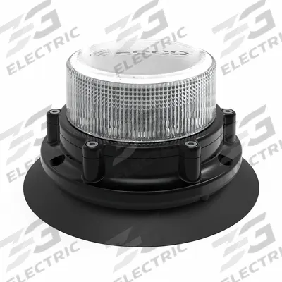 ECCO Directional Warning Light: Flashing Beacon, Amber, 3 3/8 in Overall Ht - Vehicle Flashing Beacons