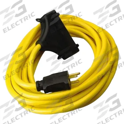 SOUTHWIRE GFCI: Manual Reset, 50 ft Lg, 12/3, 5-15P Plug, 15 A Current - Inline GFCI Cords