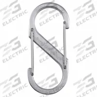 NITE IZE Double Carabiner: 25 lb Working Load Limit, Wire Gate, Stainless Steel (MPN SB3-03-11). Key specifications — Brand: NITE IZE; Opening Type: Wire Gate.