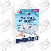 CLEANREST Mattress/Box Spring Protector: Twin XL, 80 in Overall Lg, 39 in Overall Wd, White, 15 in (MPN 845168015462). Key specifications — Brand: CLEANREST; Cover Material: Polyurethane; Mattress Pad Material: Polyester Blend; Compatible Bed Height: 15 in.