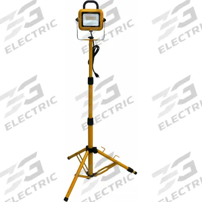 APPROVED VENDOR Tripod Job Site Light: 4,500 lm Max Brightness, LED, 1, 1 Brightness Levels - Tripod Stand Lights