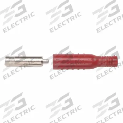 POMONA Banana Jack: 1 1/2 in Lg, 15 A Max Current Measurement - Standard Sheath Banana Jack to Non-Sheath Banana Plug Adapters