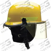 BULLARD Fire/Rescue Helmet: Yellow, Modern Rear Brim, Chin Strap, 4-Point Sure-Lock(R) Ratchet (MPN URXYLR330). Key specifications — Color: Yellow; Chin Strap: Yes; Brand: BULLARD; Style: Modern Rear Brim; Suspension: 4-Point Sure-Lock(R) Ratchet.