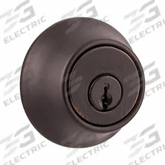 KWIKSET Single Cylinder Deadbolt: Cylindrical, 1 3/4 in Door Thick - Max, Black (MPN 660-11P-RCAL-RCS/5303). Key specifications — ADA Compliant: No; Brand: KWIKSET; Cylinder Core Type: Conventional Core Cylinder; Finish: Satin Bronze-Plated, Blackened, Satin Relieved, Clear Coated; Keyway Type: Kwikset KW1; Includes Core: Core Included.