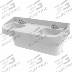 BESTCARE Hospital Sink: Polymer Resin, 14 1/2 in Bowl Lg, 4 in Bowl Dp, ADA Compliant (MPN WH3779-OCC11M). Key specifications — ADA Compliant: ADA Compliant; Color: White; Bowl Shape: D-Shape; Brand: BESTCARE; Sink Mounting Type: Wall.