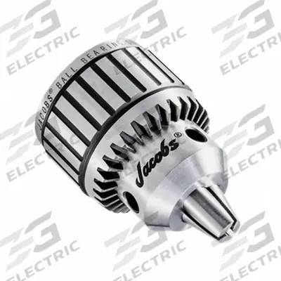 JACOBS Drill Chuck: JT2, 3/64 in to 1/4 in Capacity, K30 Key - High-Precision Taper-Mount Keyed Drill Chucks