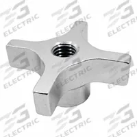 JW WINCO Hand Knob; 4-Prong Knobs: 4 Point, Aluminum, 1/4"-20 Thread, 1 in Dia (MPN CKS-1.00-1/4X20-D). Key specifications — Brand: JW WINCO.