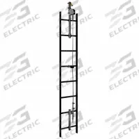 3M Cable Vertical Safety System: Trailing, Steel, Auto, 20 ft Lifeline Lg, 310 lb Capacity (MPN 6118020). Key specifications — Brand: 3M; Pass-Through Type: Automatic; Includes: Cable Guides; Ladder Lifeline Component: Cable Lifeline System; Cable Sleeve Type: Trailing; Lifeline Material: Steel.