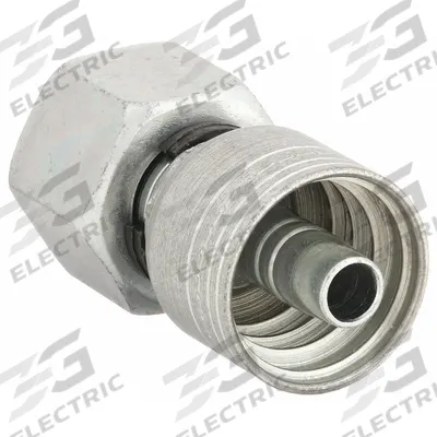 AEROQUIP Hydraulic Crimp Fitting: Steel x Steel, Straight, -12 For Hose Dash Size - Aeroquip Crimp Hydraulic Hose Fittings with Metric Connection