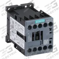 SIEMENS IEC Magnetic Contactor: Non-Reversing, 3 Poles, 3NO Contacts, 12 A, 24V AC Coil (MPN 3RT20171AB01). Key specifications — Brand: SIEMENS; Integrated Surge Suppression: No.