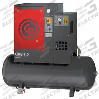 CHICAGO PNEUMATIC Rotary Screw Air Compressor w/Air Dryer: Horizontal, 7 1/2 hp, 21.2 cfm (MPN 4152054785). Key specifications — attr48606: Three; attr48593: 460V AC; attr48578: CHICAGO PNEUMATIC; attr110305: Included.