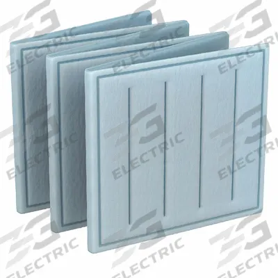 GRAINGER Link Air Filter: 16 in x 18 in x 1 in, 18 in Section Wd, 6 Sections, 2 Ply - MERV 8 Link Air Filters