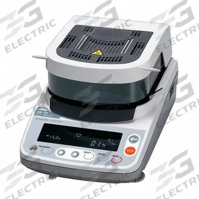 A&D WEIGHING Moisture Analyzer: 51 g Max Capacity, 50°C to 200°C, Halogen, RS232C, VFD - Moisture Analyzers