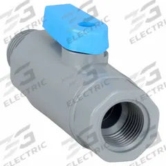 APPROVED VENDOR Manual Two-Way Ball Valve: 3/8 in, PVC, Straight, MNPT x FNPT, Full Port Ball Port (MPN 6380990). Key specifications — attr1008170: APPROVED VENDOR.
