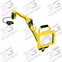 APPROVED VENDOR Dock Light: LED, 40 in Arm Reach, Articulating, 4,100 lm Max Brightness, 38 W (MPN 52YK85). Key specifications — Operating Voltage: 120V AC; Lighting Technology: LED; Bulb Wattage: 38 W; Includes Bulb: Built-In; Arm Swivel Angle: 210° Horizontal; Brand: APPROVED VENDOR.
