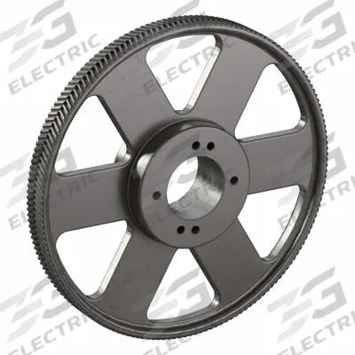 CONTINENTAL Gearbelt Pulley: Plain, 14 mm Pitch, For 105 mm Belt Wd, 60 Teeth - Plain-Bore Timing Pulleys with Hub