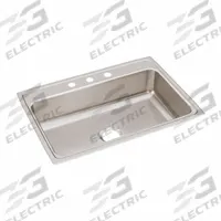 JUST MANUFACTURING Bowl Drop-In Sink: 31 in Overall Lg, 22 in Overall Wd, 7 5/8 in Bowl Dp, 1 Bowls (MPN SLF2231AR2-J). Key specifications — Brand: JUST MANUFACTURING; Color Family: Silver/Gray.