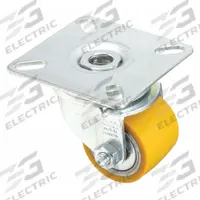 APPROVED VENDOR Plate Caster: Swivel, No Brake, Polyurethane, 1 3/8 in Wheel Dia, 1 1/16 in Wheel Wd (MPN LPA-VSTH 35K). Key specifications — Wheel Bearing Type: Ball; Wheel/Tread Color: Yellow; Brand: APPROVED VENDOR; Caster Type: Swivel.