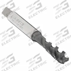 CLEVELAND Spiral Flute Tap: 1/4"-28 UNF, 2B, 3 Flute, Semi-Bottoming Chamfer (MPN C98015)