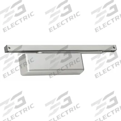 LCN Door Closer: Std Mounting Type, Grade 1 - Heavy Duty, Aluminum, 12 1/8 in Lg - Standard Arm-Mount Door Closers