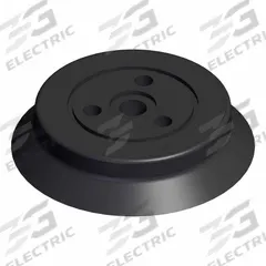 SMC Vacuum Pad: Flat with Ribs, w/o Adapter, 50 mm Pad Dia, Silicone, Black, 40, 11.5 mm Pad Ht, ZP (MPN ZP50HS). Key specifications — attr1019101: ZP50HS; attr1019103: SMC; attr1019107: 40.