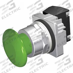 SIEMENS Mushroom Head Push Button: Non-Illuminated, Mushroom Head Profile, Non-Metallic, 30 mm (MPN 52PM9W3A). Key specifications — Brand: SIEMENS; Action: Momentary; Series: Class 52; Terminal Connection: Pressure Plate; Push Button Material Type: Non-Metallic.