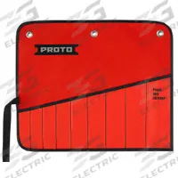 PROTO Wrench Roll: Red, 10 in Overall Lg, Canvas, Hand Tools (MPN JSCV9SP). Key specifications — attr1125348: Canvas; attr1125326: Tie Strap; attr1125346: PROTO; attr1125347: Red; attr1136588: Hand Tools.