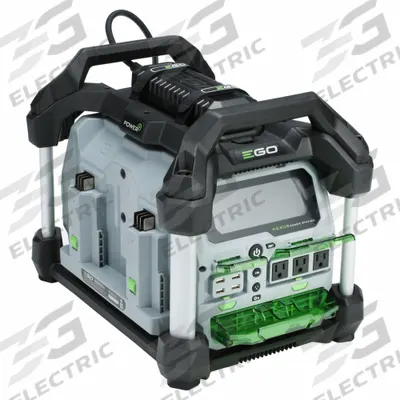 EGO Device Charging Station: 2,000 W Rated Watt, 3,000 W Surge Watt, 3 AC Receptacles - EGO Power Stations