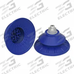 SCHMALZ Vacuum Pad Assembly: Bellows, 1.5 Folds, G1/4 in, 110 mm Pad Dia, NBR, Blue, 60 A, SAB (MPN 10.01.06.00807). Key specifications — attr1019101: 10.01.06.00807; attr1019103: SCHMALZ; attr1019107: 60 A.