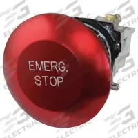 EATON Mushroom Head Push Button: Non-Illuminated, Mushroom Head Profile, Metallic, 30 mm, 1NO (MPN 10250T17213-53). Key specifications — Brand: EATON; Action: Momentary; Series: 10250T; Push Button Material Type: Metallic.