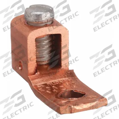 BURNDY Wire Connector: 14 AWG – 6 AWG Wire Sizes, #10 Stud Size - Straight Mechanical Lugs