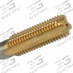 CLEVELAND Straight Flute Hand Tap: 1/2"-13 UNC, H5 / 2B, 4 Flute, Bottoming Chamfer (MPN C83962)
