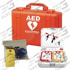 STRYKER PHYSIO-CONTROL AED Value Package: LIFEPAK CR2, Rugged Case, Semi-Auto Mode, 1 yr Management (MPN 99512-001261-SP). Key specifications — Shelf Life: 4 yr Battery; Included CPR Feedback: CPR Feedback Not Included; Battery Type: Li-MnO2; Pads Included: Adult AED Pads; Services Included: 1 yr Management.