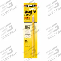 MINWAX Wood Repair Pencil: Wood Repair Pencil, Oil, 1 Container Size, Wood, Natural, Blend-Fil (MPN 110026666). Key specifications — Brand: MINWAX; Color: Natural.