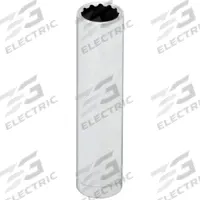 WESTWARD Socket: SAE, 1/4 in Drive Size, 9/32 in Socket Size, 12-Point, Deep, Chrome, Socket (MPN 53YR45). Key specifications — attr1204417: WESTWARD; attr1204392: Chrome.